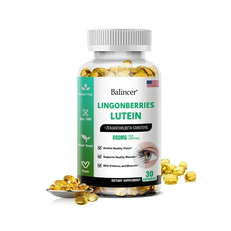 Capsules de lutéine Balincer avec supplément diététique de vitamine zéaxanthine pour le soutien de la santé oculaire 120/60/30 gélules faciles à avaler — image 9