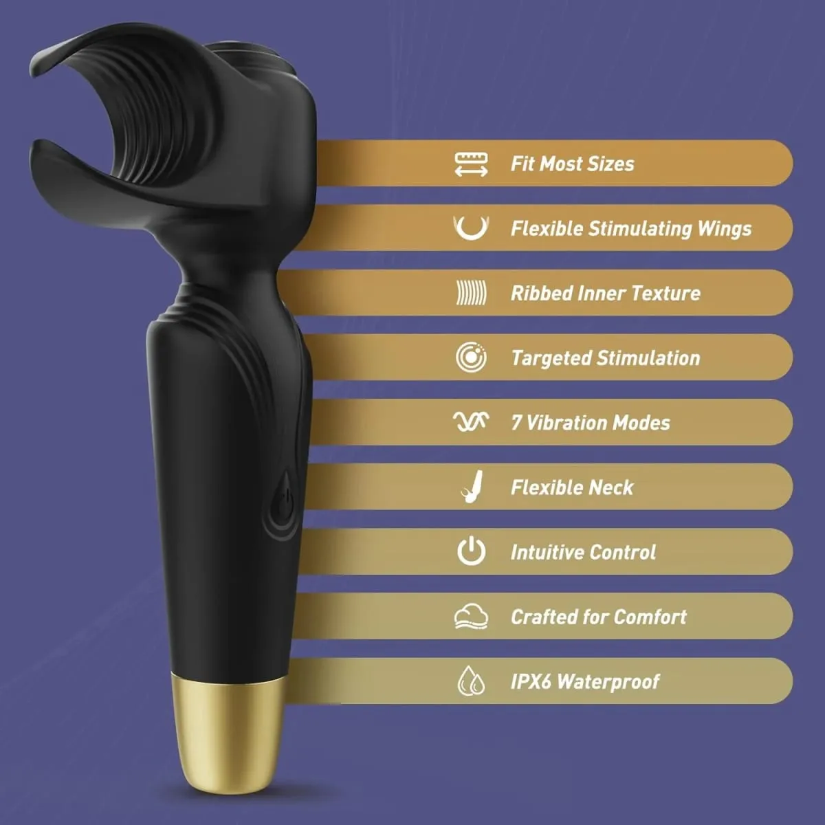 3 IN 1 Powerful Penis Vibrator Male Masturbator Adult Toys Male Sex Toys Stroker for Glans Massage Clitoral Stimulation Vibrator — image 3