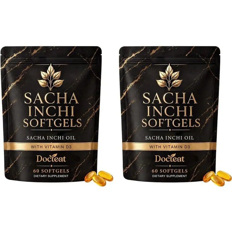Docteat Sacha Inchi Oil Softgels with Lichen-Derived Vitamin D3 for Bone and Immune Support and Softgel Absorption 60 Softgels — image 11