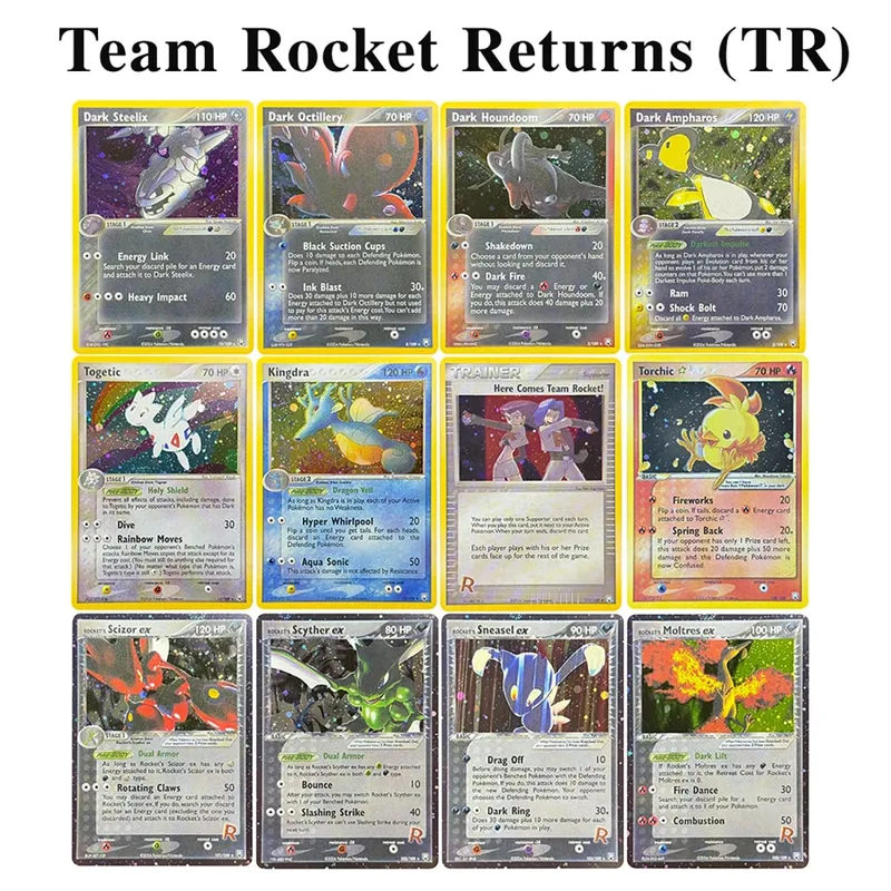 Proxy Cards Team Rocket Returns (TR) Rocket’s Moltres Rocket’s Sneasel Treecko Star Dark Ampharos Azumarill Mudkip Star — image 1