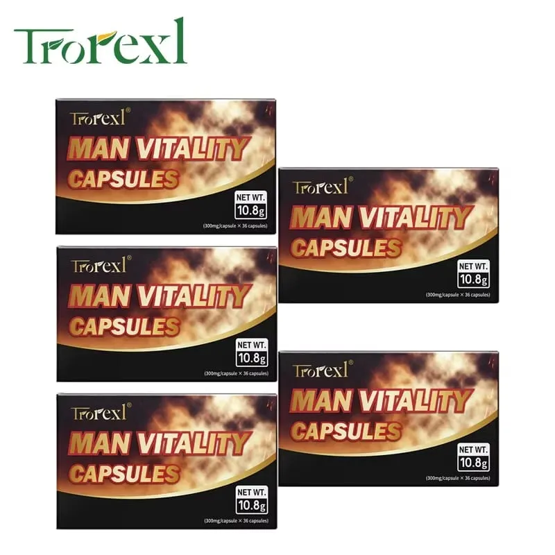 Epimedium Ginseng Capsules Booster for Men Enhance Energy & Endurance Muscle Growth Supplement Non-GMo — image 9