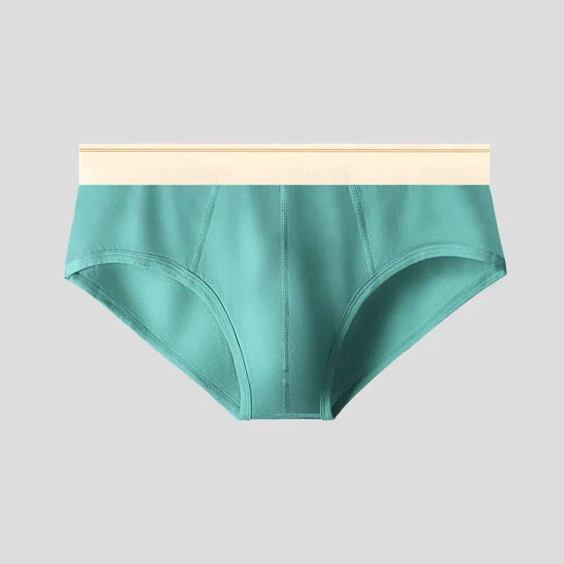 Men's pure cotton breathable and comfortable triangular underpants, mid-waist, skin-friendly and soft, teenagers' underpants — image 28