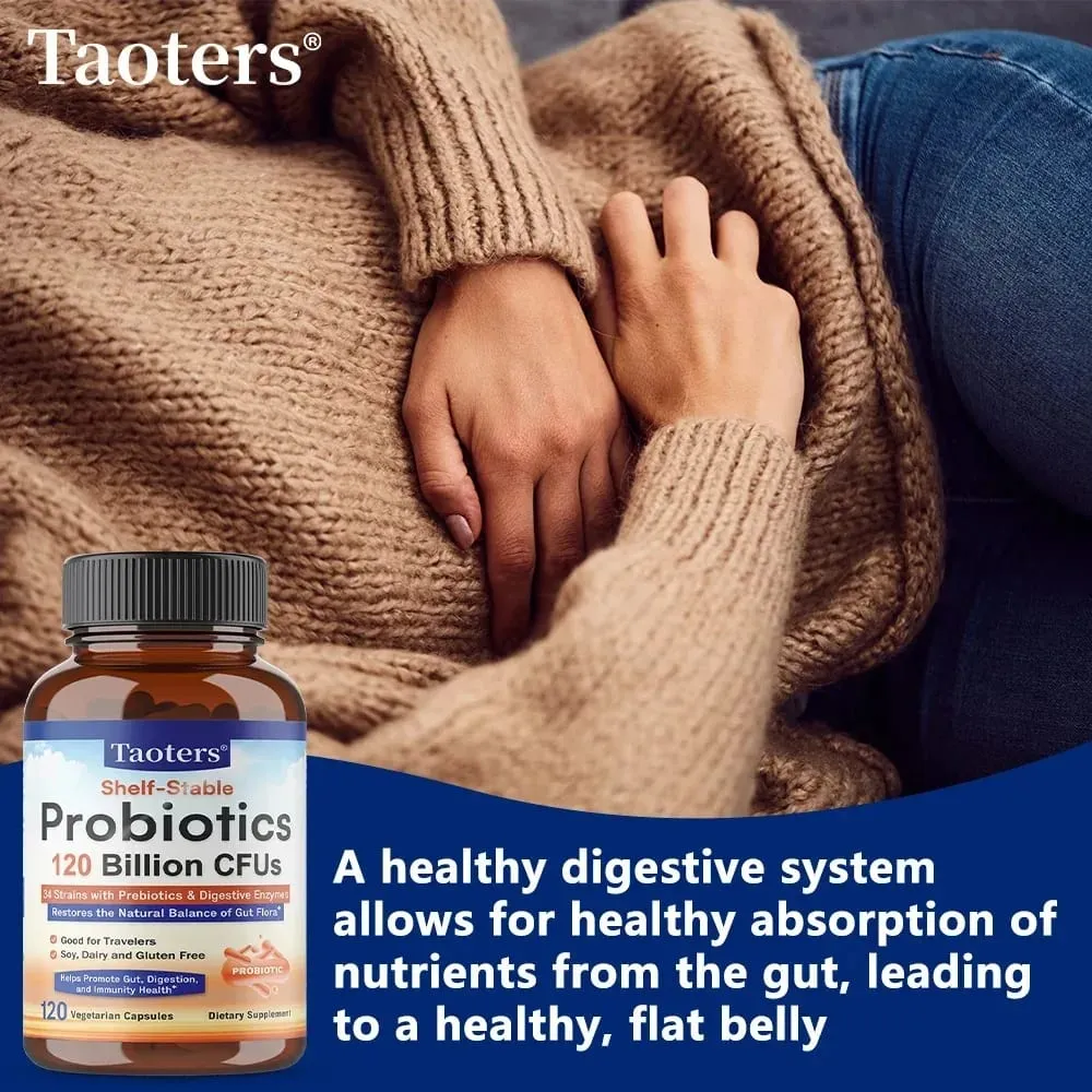 Probiotics 120 Billion CFUs 34 Strains with Organic Prebiotics & Digestive Enzymes Digestion & Immunity Health for Women & Men — image 3