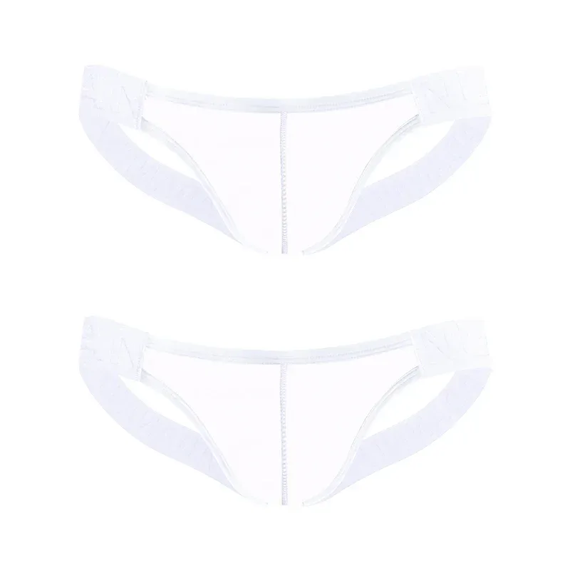 Trendy Men's Thong Comfortable Passionate Fitness Underwear Show Buttocks Personality Transparent Men Summer Triangle Brief — image 29