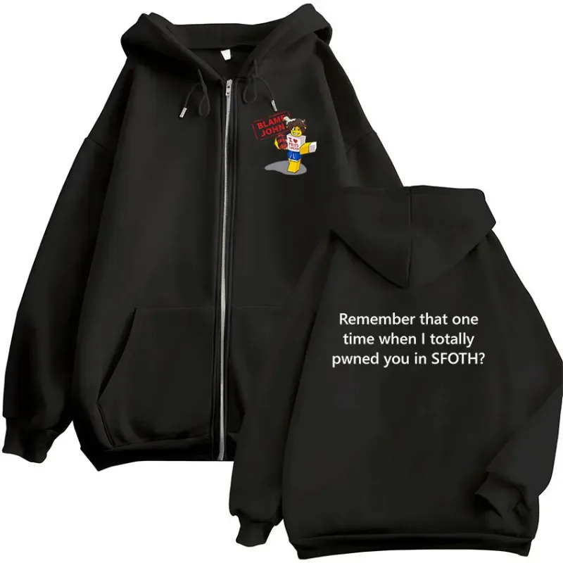 Funny Blame John Meme Zipper Hoodie Shedletsky Forsaken Fashion Autumn/Winter Sweatshirt Men Women Casual Oversized Coats Hoody — image 14