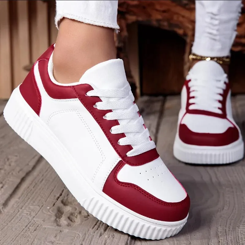 Women Shoes Man Casual Vulcanize Shoe Lace Up Women's Sneakers Non Slip Lightweight Comfortable Unisex Sports Shoes — image 2