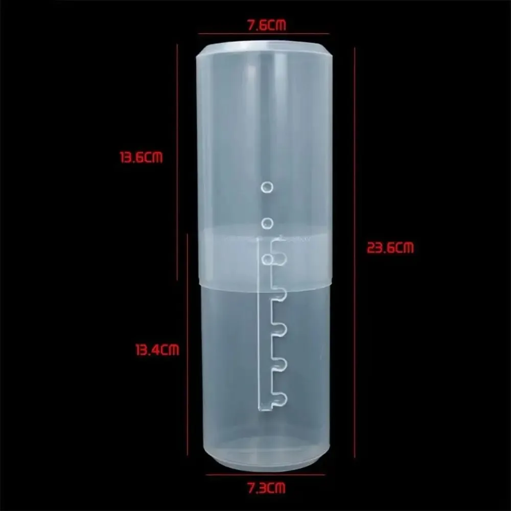ใหม่โปร่งใสปรับความสูง PVC แปรงแต่งหน้าผู้ถือจัดเก็บถ้วยพร้อมฝาปิดกันฝุ่นแป้งแพคเกจกล่อง — image 6