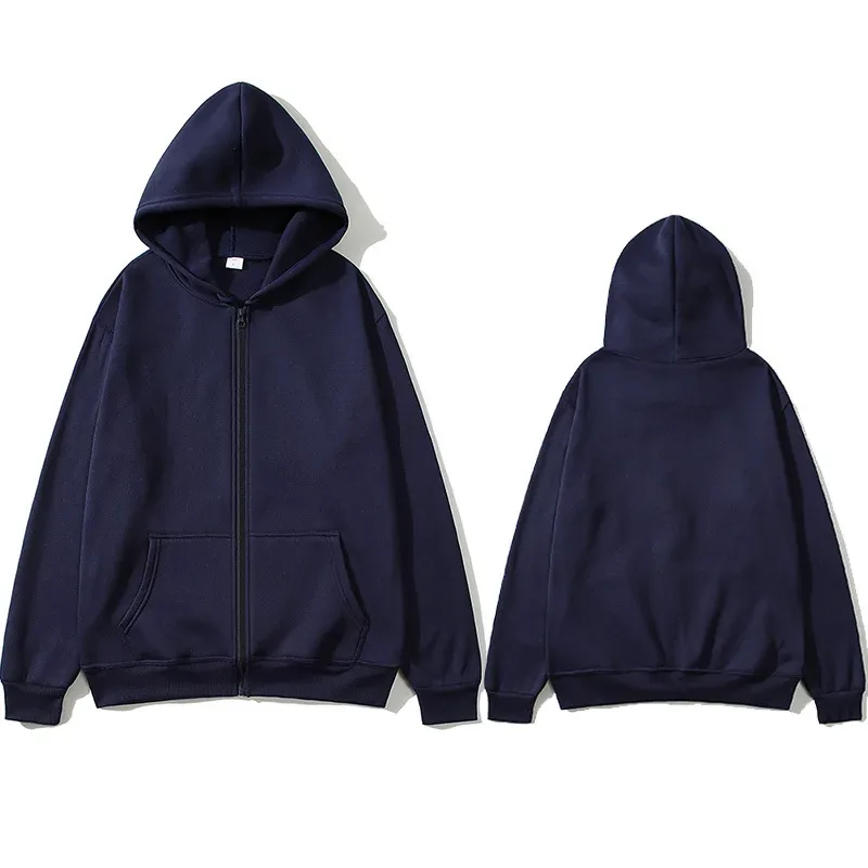 Fashion Casual Black Gray Blue Zipper Hoodie Hip Hop Street Wear Sweatshirts Skateboard Men/Woman Pullover Hoodies Male Hoodie — image 21