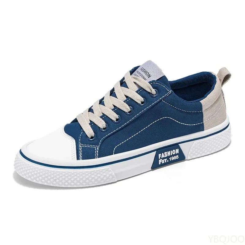 Summer fashionable comfortable canvas shoes new breathable versatile board shoes men soft soled simple lace up men's shoes — image 5
