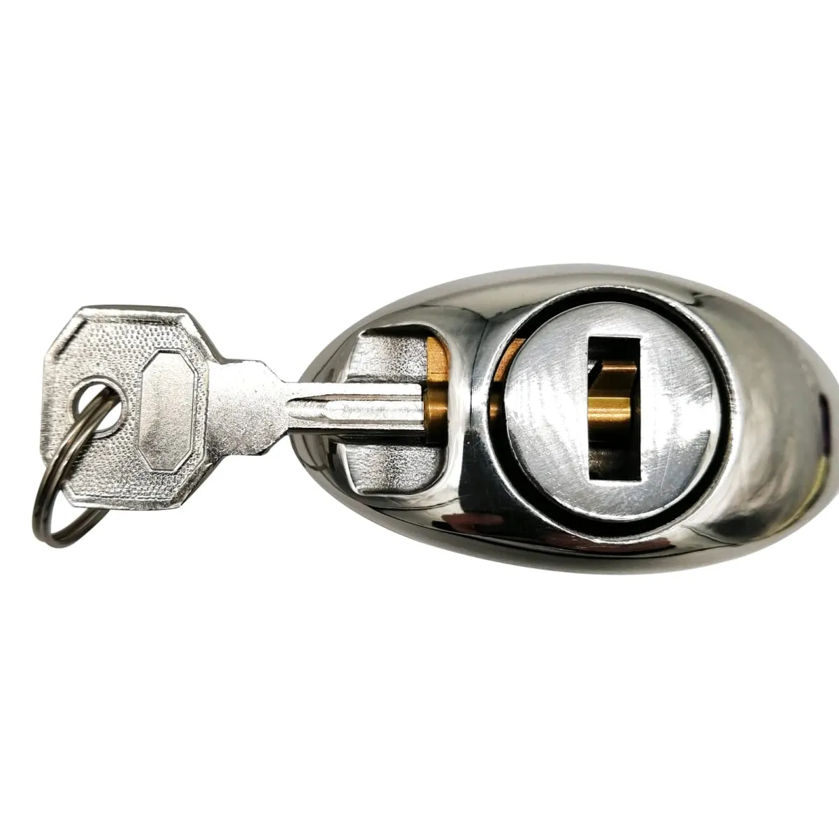 Stainless Steel Anal Lock Anal Vaginal Dilator Openable Anal Plugs Heavy Anus Beads Lock Sex Toys Adult Game 096