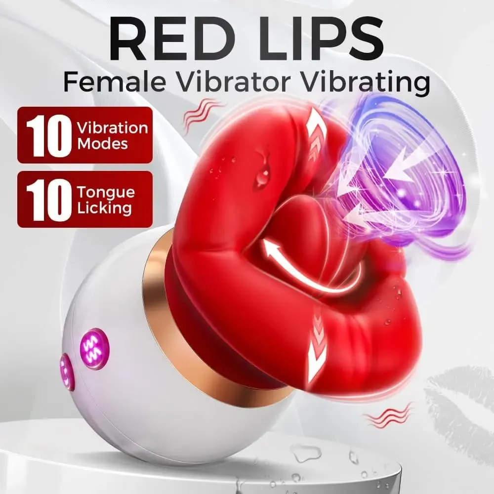 Powerful sucking vibrator female tongue licking sex toys sucker female oral nipple stimulator adult electric sex toys. — image 3