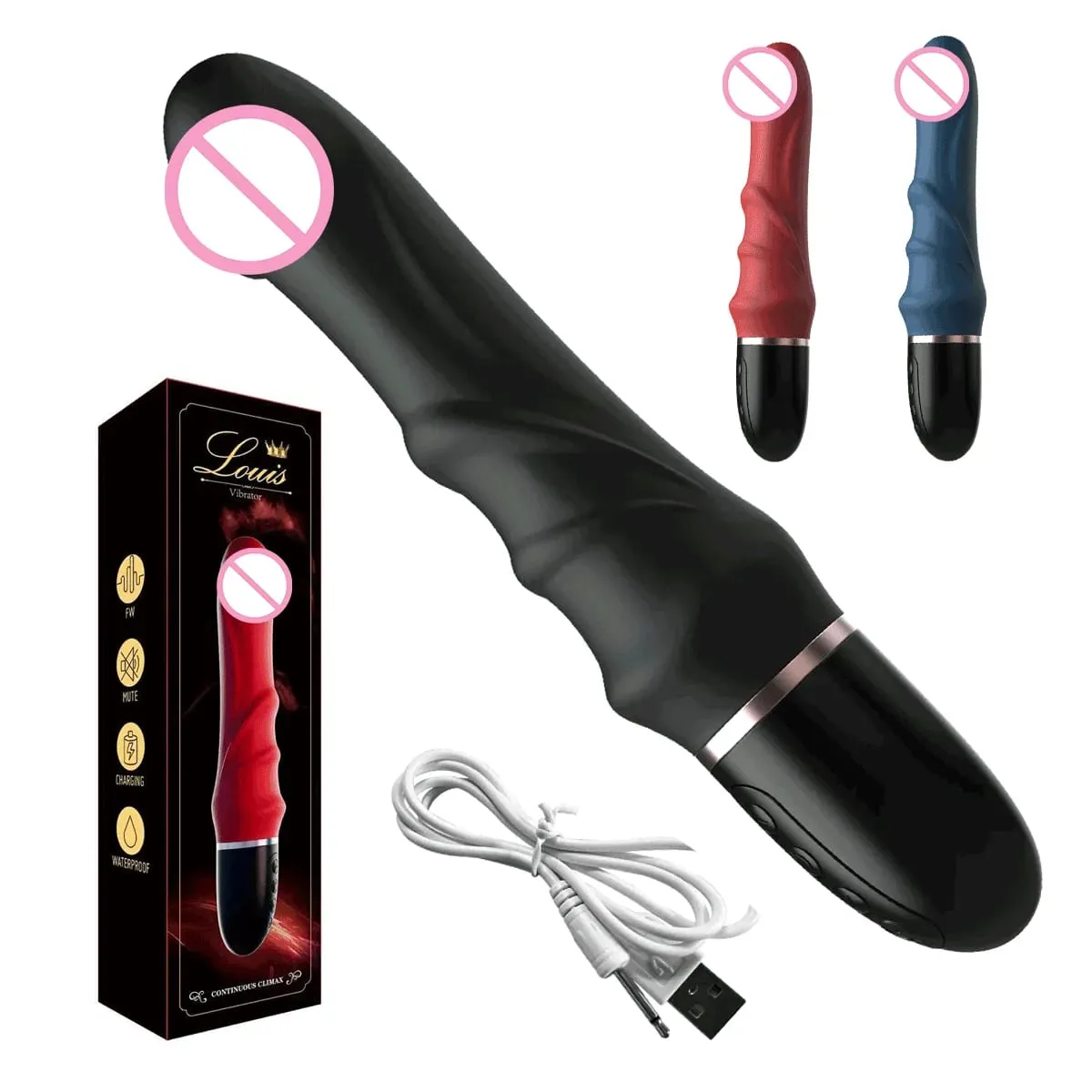 10 Modes Soft Silicone Vibrator for Women Big Dildo Massager Female Masturbator for Couples G-spot Clitoral Stimulator Sex Toys — image 1