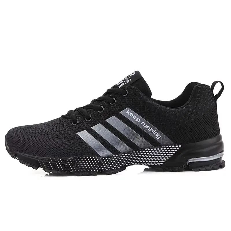Best Seller! Men's Trendy Knitted Running Shoes Breathable Light Sneakers Anti-Slip Outdoor Casual Mens Shoes Zapatillas Hombre