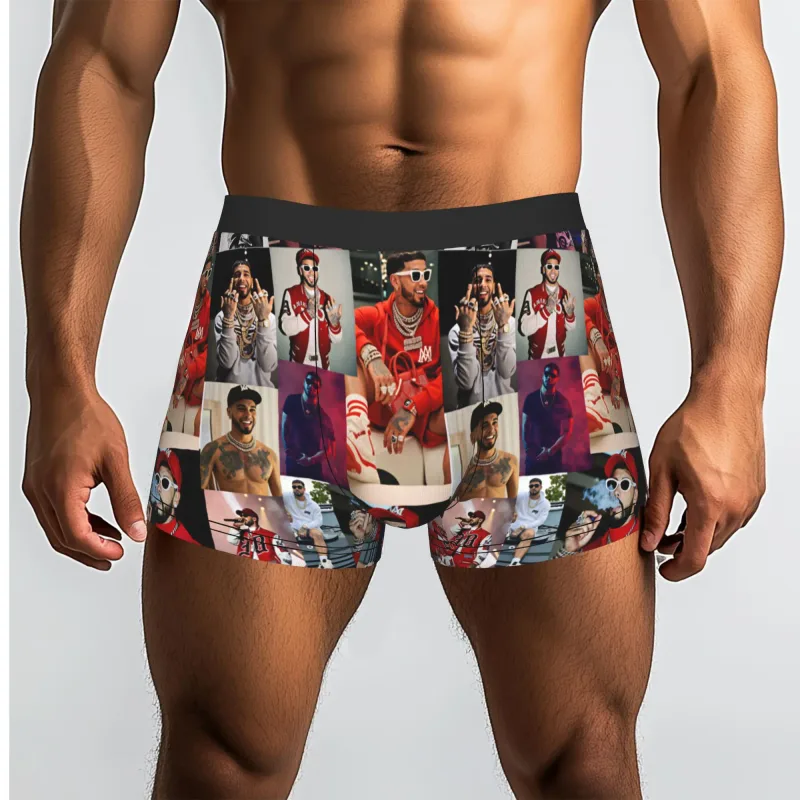 Male Funny A-Anuel AA Underwear Boxer Briefs Stretch Shorts Panties Underpants — image 20