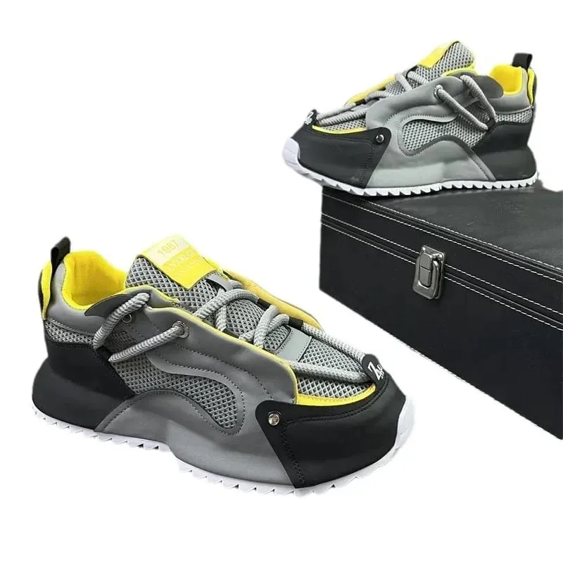2026 New Summer Men's Shoes Mesh Breathable Sneakers Height Increasing Sports Comfortable Casual Shoes for Men 48 Size Larger
