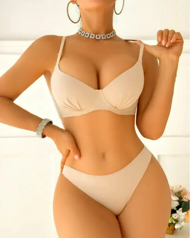 New leopard print European and American 3/4 cup lingerie paired with thong sexy women's underwear set push up bra B2087