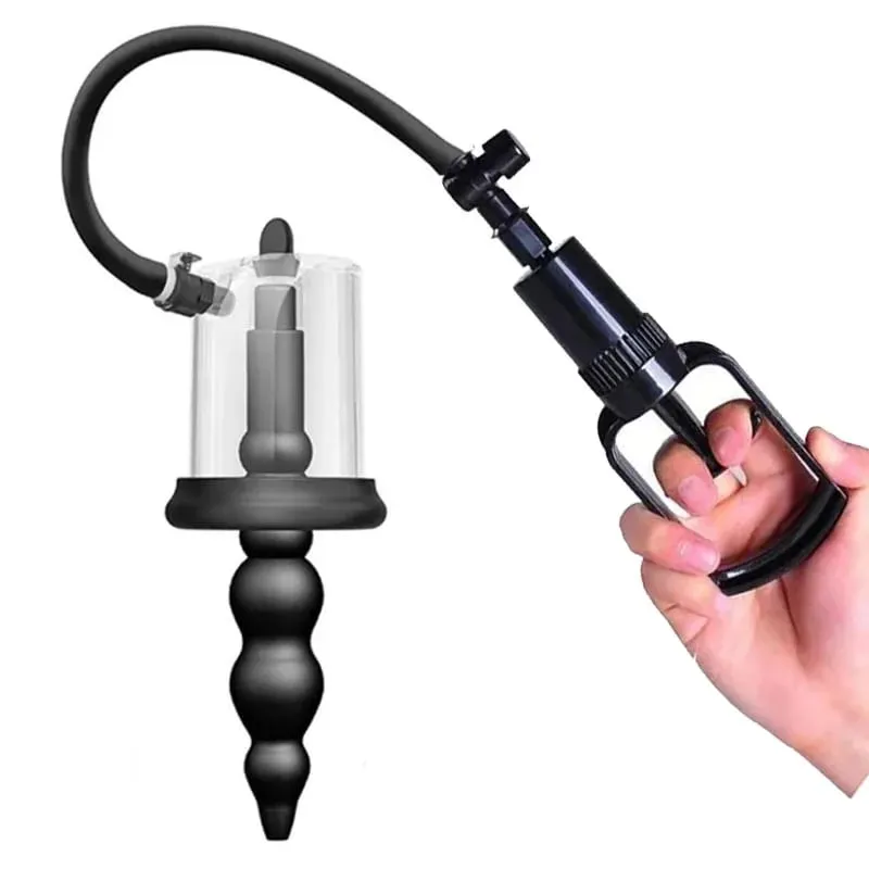 Anal Plug Vacuum Pump Prostate Stimulator Sex Toys for Men Women Adult Powerful Suction Manual Anus Dilator Butt Plug Set — image 5