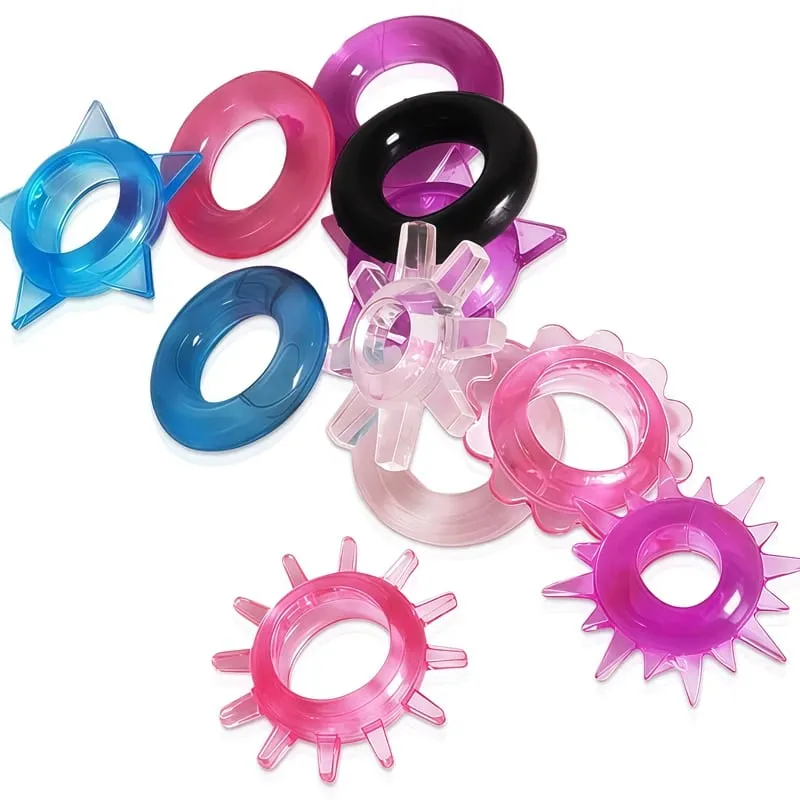 Intimate Goods For Men 5-100PC Ejaculation Delay Silicone Lock Sperm Ring Sex Adult Game Toys Erotic Cock Ring Exotic Accessorie — image 1
