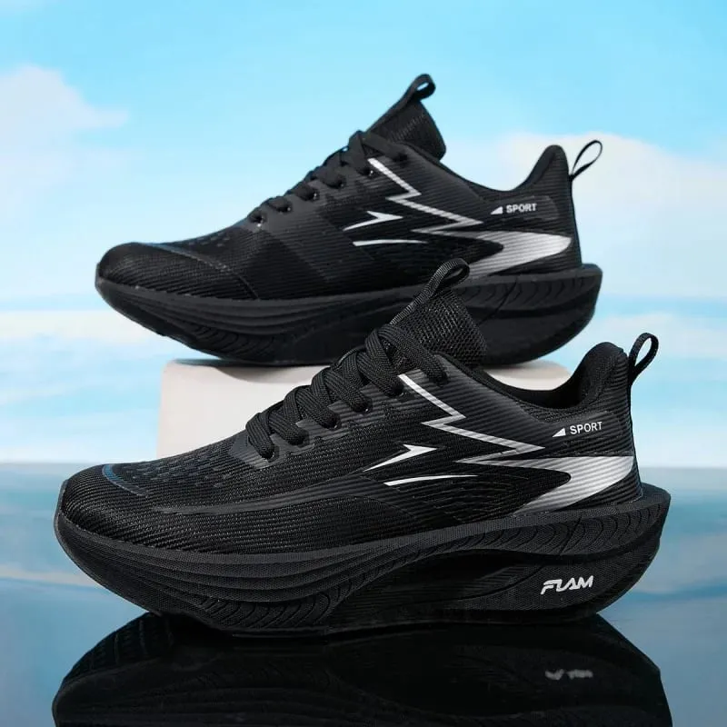 Men Running Shoes Carbon Board Speciality Marathon Sports Breathable Lightweight Women's Comfortable Athletic Nonskid Sneakers — image 10