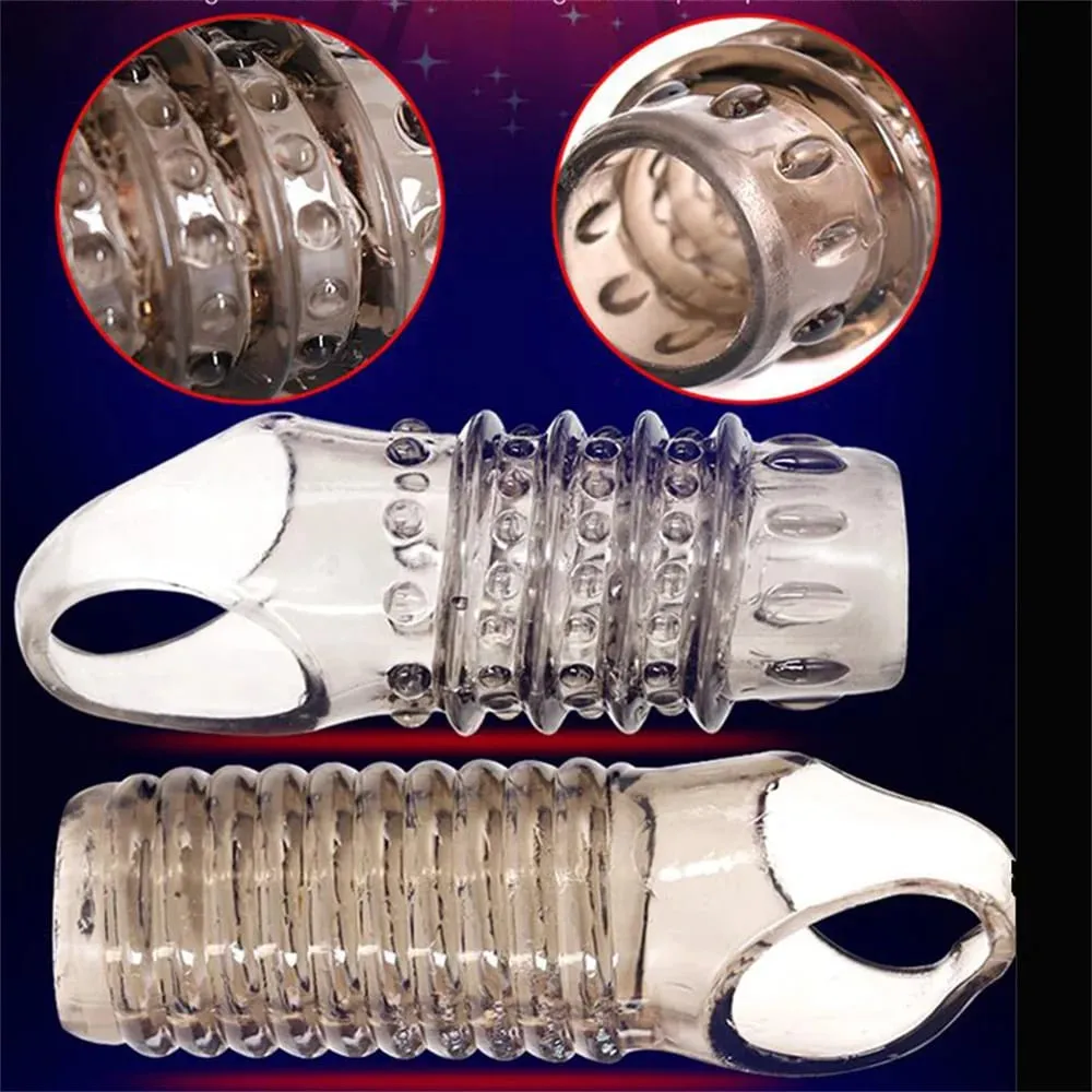 Penis Rings Enlarger Sleeve For Men Delayed Ejaculation Cock Ring Adult Sex Products Adults Couples Intimate Cock Ring Sex Toys — image 4