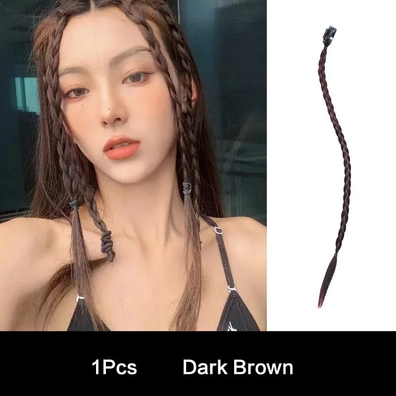 1Pcs Synthetic Braid Wig with Strong BB Clips Lightweight Box Braid Ponytail Hair Pieces for Women Fashion Accessory