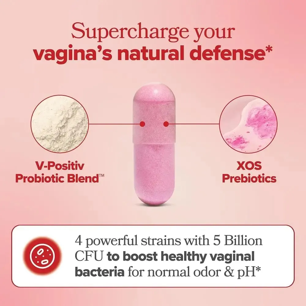 Vaginal Probiotics for Women pH Balance with Prebiotics & Lactobacillus – Promote Healthy Vaginal Odor & Flora 60 Capsules — image 4