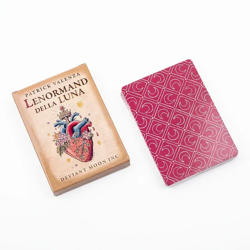 Lenormand Della Luna Tarot Bộ Bài 36 Lá Bài Bói Toán Oracle Thẻ Cho Số Phận Đọc Đảng Trò Chơi 10.2x7.3cm