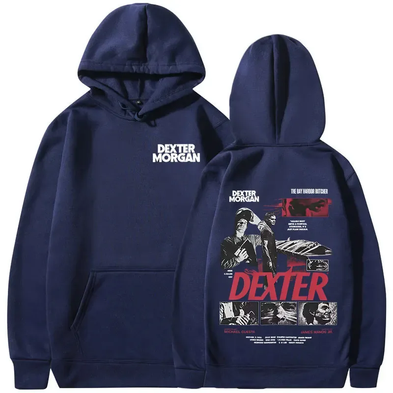 TV Play Dexter Morgan Graphic Hoodies Men's Women Clothing Casual Vintage Hooded Sweatshirts Fashion Gothic Oversized Pullovers — image 2