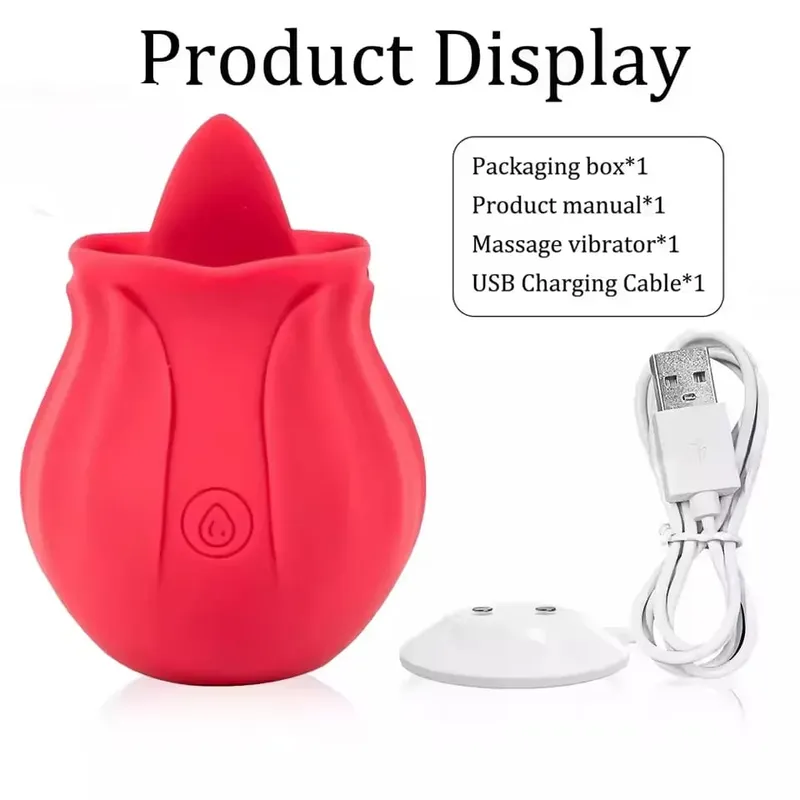 Powerful Tongue Licking Vibrator for Women G Spot Clitoris Nipple Stimulator Massager Masturbator Adult Sex Toys for Couples 18+