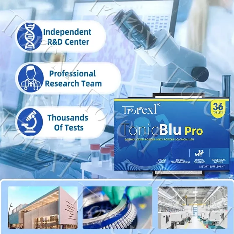 Blue Pill with Oyster Ginseng Maximum Growth Staying Power Male Supplements