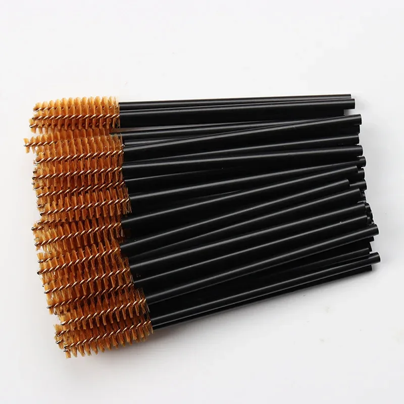 100pc Disposable Eyelash Brush Hollow Eyebrow Comb Lash Extension Makeup Brushes Mascara Stick Applicator Microbrush Beauty Tool