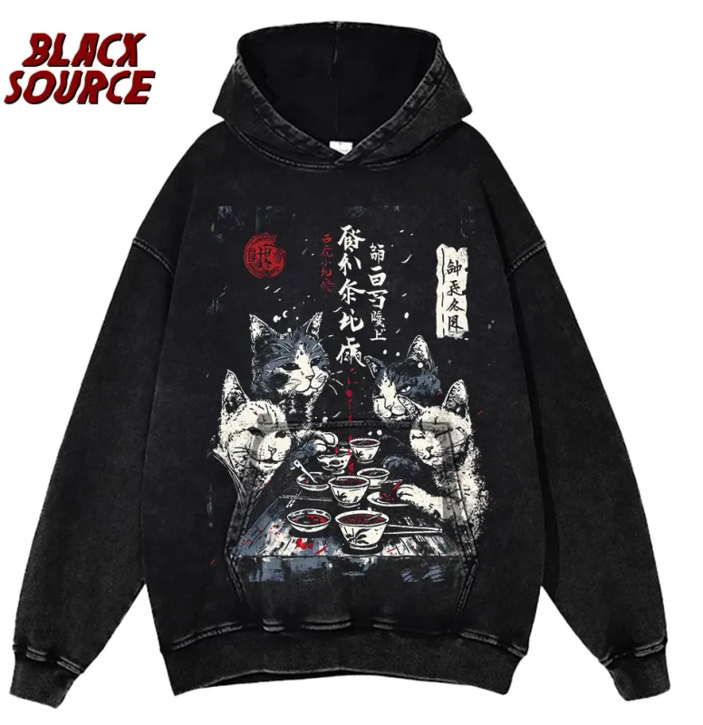 hd0121 Hip Hop Men's Fashion Washed Hoodie, Streetwear Graphic Print Harajuku Pullover Sweatshirt, Casual Loose Fit Y2K — image 10