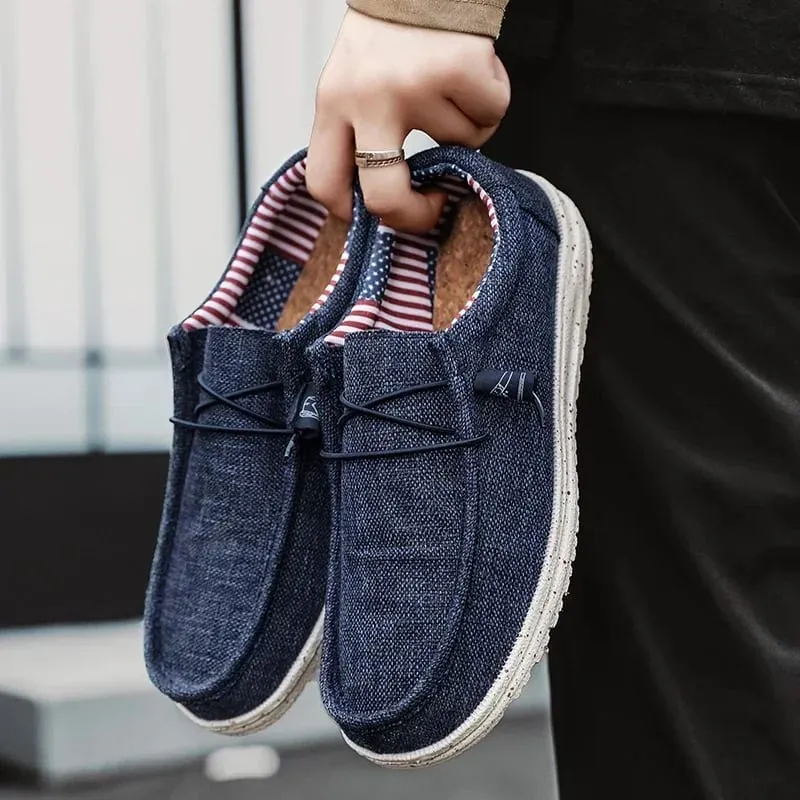 Men's Mesh Loafers Autumn Mens Vulcanized Shoes Breathable Lightweight Hiking Outdoor Sports Shoes Zapato Abierto Scarpa Aperta — image 1