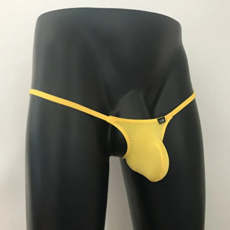 Men Ice Silk Thin Jock Strap Supporter Backless Japanese Thongs Gay Sissy Pouch Lingeries For Man Underwear Briefs Men's Panties