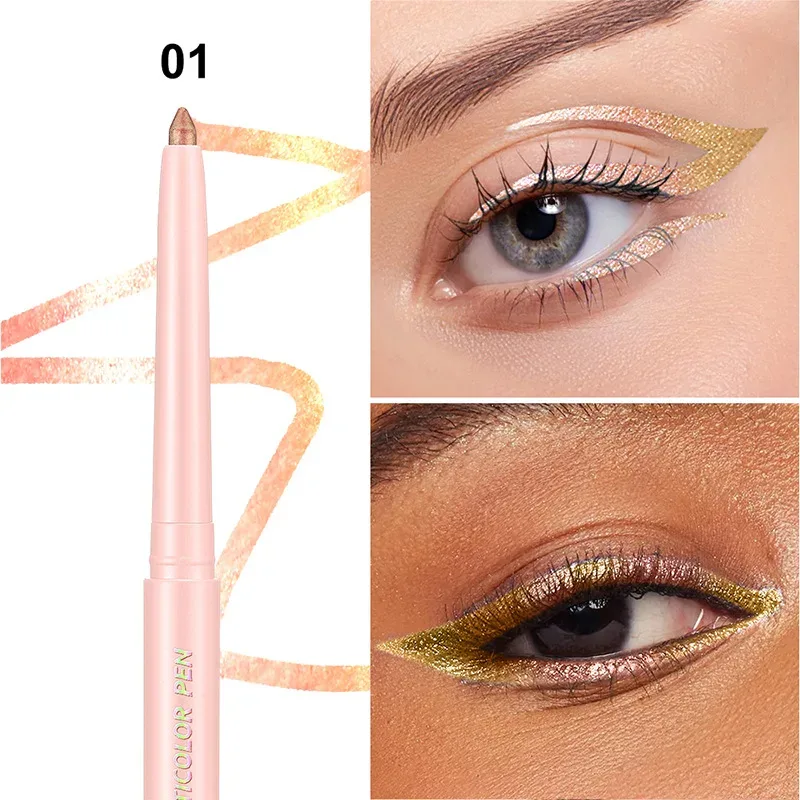 Color-changing Eyeshadow Stick Multi Chrome Eyeliner Waterproof Long Last Smooth Cream Gel Liner Eye Makeup Glitter Eye Shadow — image 9