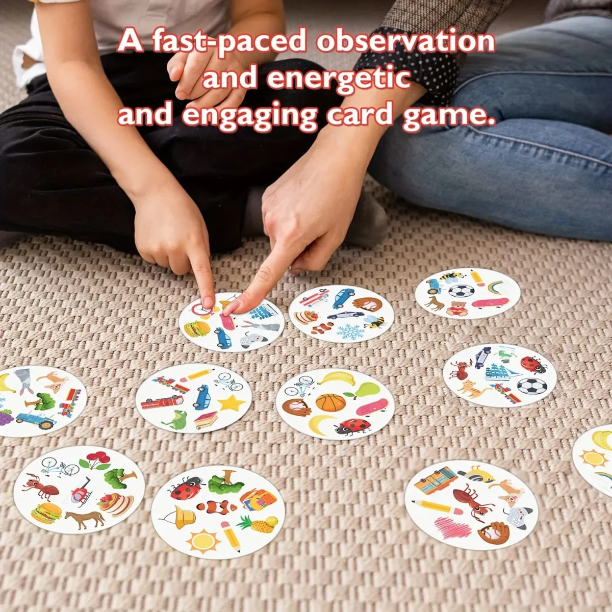《Snappair: the Ultimate Observation Matching Board Game with 55 Cards》Card Game Board Game Ideal for Family Gatherings Gift — image 2