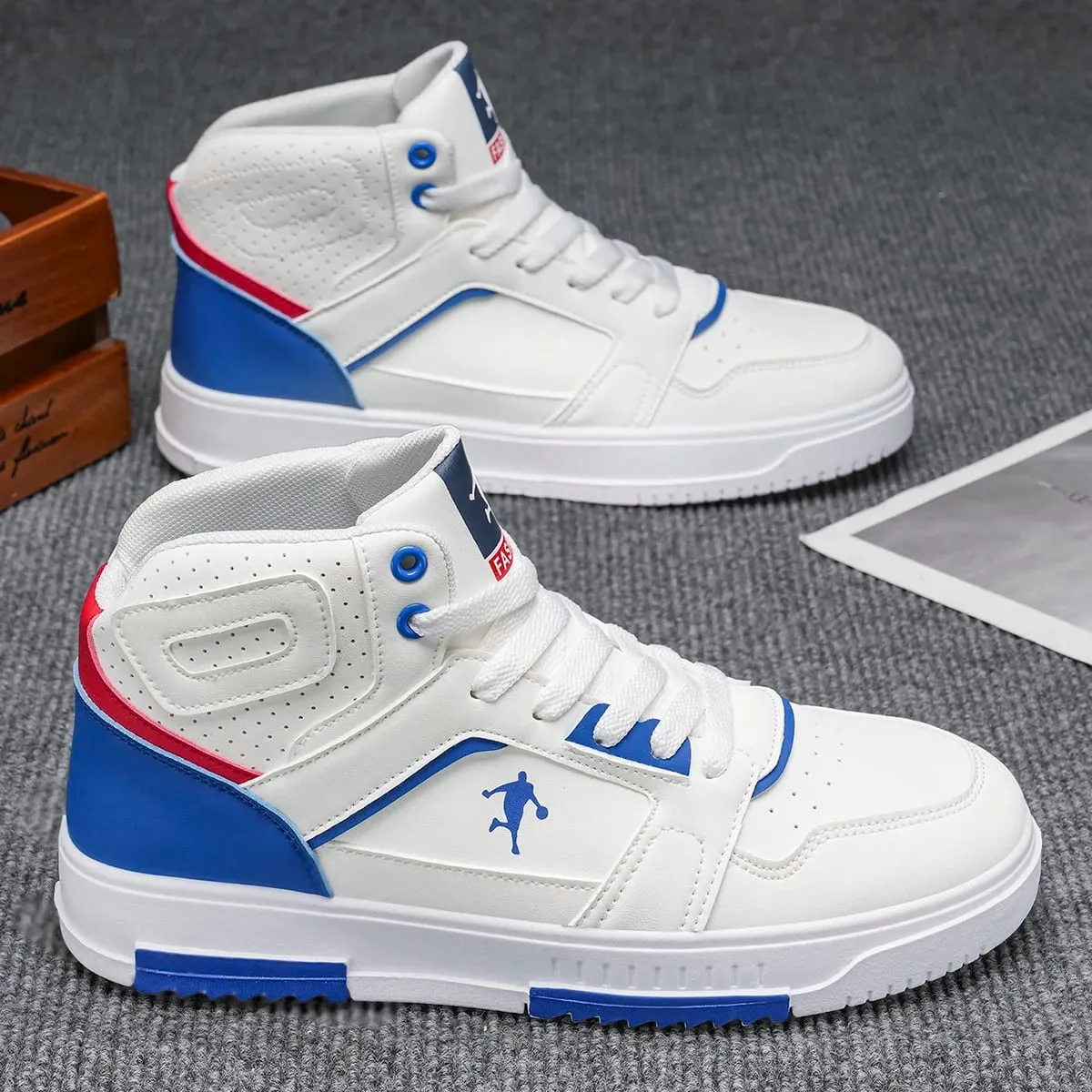 Men's Low-Top Casual Sports Shoes Fashion Basketball Sneakers Street Style Skateboarding Shoes for Teens — image 5
