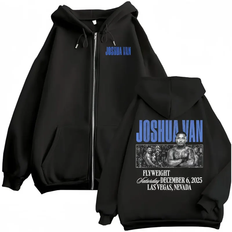 Joshua Van The Fearless Vintage Graphic Zip Up Hoodies Men's Clothing Y2k Violence Aesthetic Sweatshirts Jacket Coats Streetwear — image 1