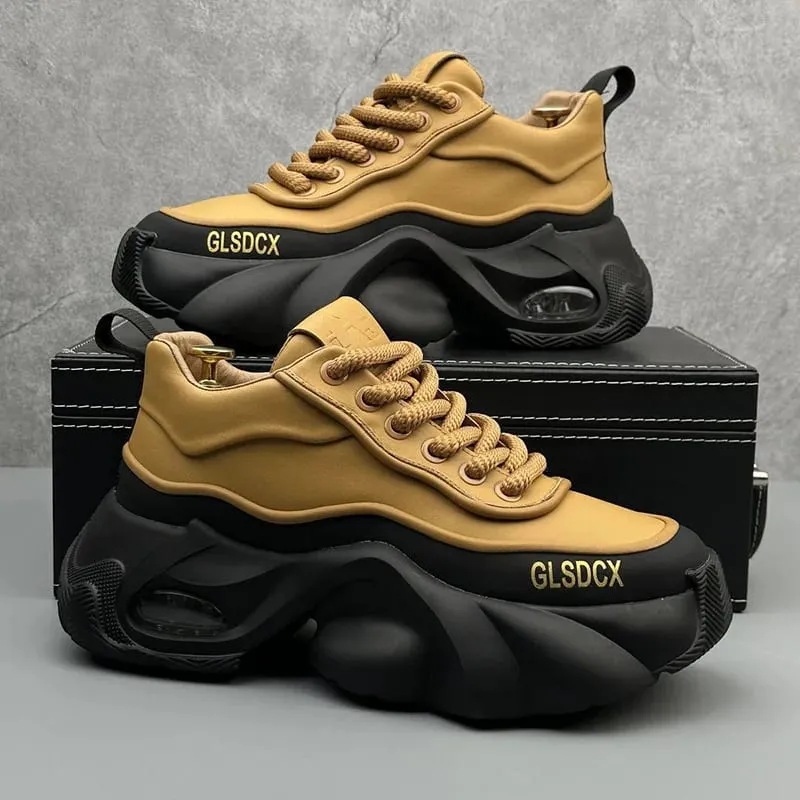 Designer Style Men Shoes Autumn Fashion Comfortable Men's Thick Platform Sneakers Casual Shoes Sports Trainers Tenis — image 10