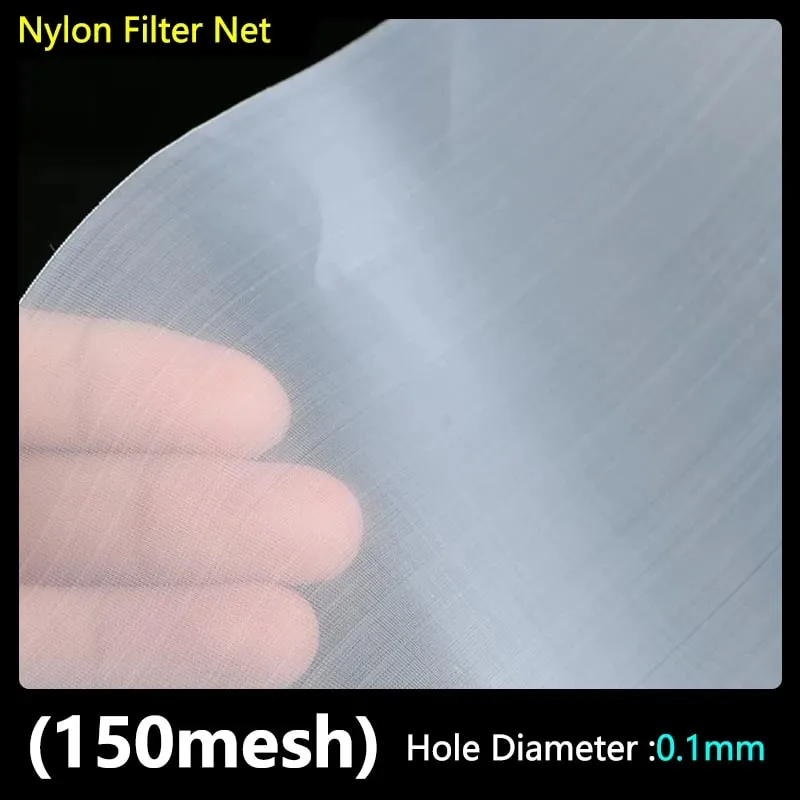 Food Grade Nylon Filter Mesh 80-500 Mesh Reusable Filter Fabric for Wine Drinking Water Kitchen Oil Paint & Ink Purification