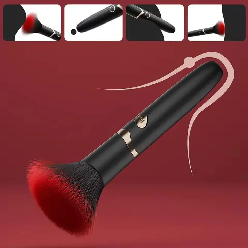 Makeup Pen Dual Head Vibrator Soft Brush Comb Beans High Frequency Micro Vibration Deep Stimulation G Spot Orgasm Female Sex Toy