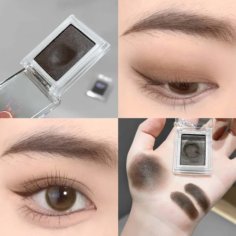 1Pc Dark Brown Eyeliner Cream Waterproof Beauty Cosmetics Long Lasting Gel Eyeshadow 2 in 1 Makeup Tool Matte Eye Liner
