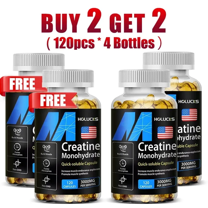 Buy 1 Get 1 Free! Creatine Monohydrate 3000mg Supplement for Lean Muscle & Performance Fat Loss & Overall Fitness Vegan — image 9