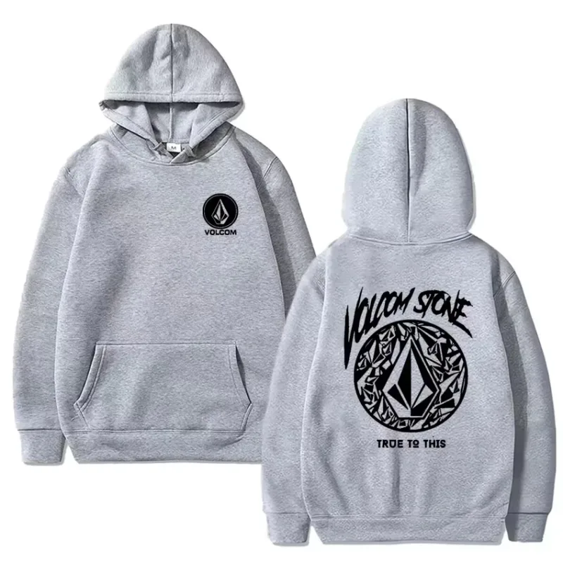 2026 Fashion Hoodie Women and man Hoody Volcom Stone Double-sided Casual Graphic Sports Tops Breathable Streetwear Clothing — image 11