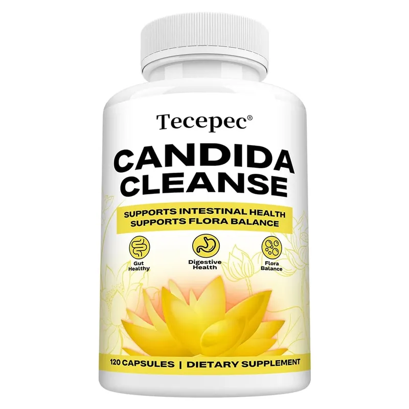Candida Cleanse Capsules - Usus Detox Usus Flora Keseimbangan Menyokong Penghadaman Melegakan Perut Kembung Suplemen Antioksidan