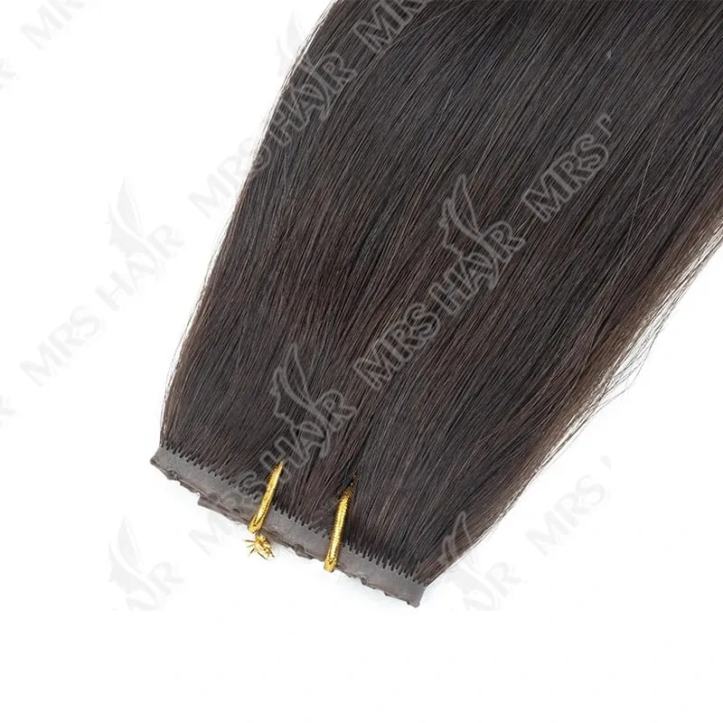 XO Twin Tabs Butterfly Hair Weft Extensions Human Hair Double Injected PU Weft Hole Flat Twin Tabs Real Natural Microlink Hair