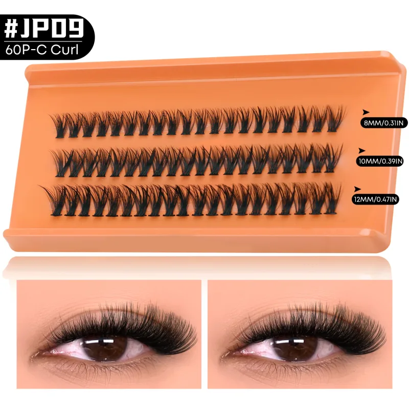 4-in-1 208pcs Lash Clusters 1style Manga Lash+2 style Spiky Botoom Lash+1 style Cat Eye Eyelashes DIY Clusters Lashes — image 16