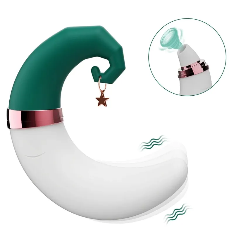 Female Sex Toy Clitoral Sucking Vibrator Female for Women Clit Clitoris Sucker Vacuum Stimulator Toy for Adults Moon Decorate — image 1