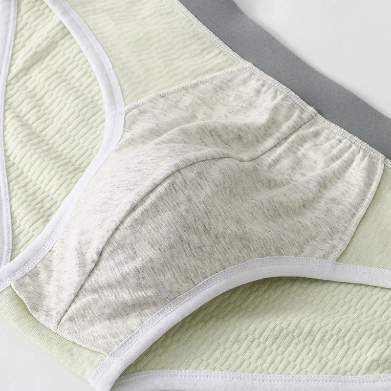 Summer New Men's Solid Color Cotton Briefs, Minimalist Breathable Thin Underwear, Trendy Trunks Male Bikini Underpants 3256812635450502 — image 5