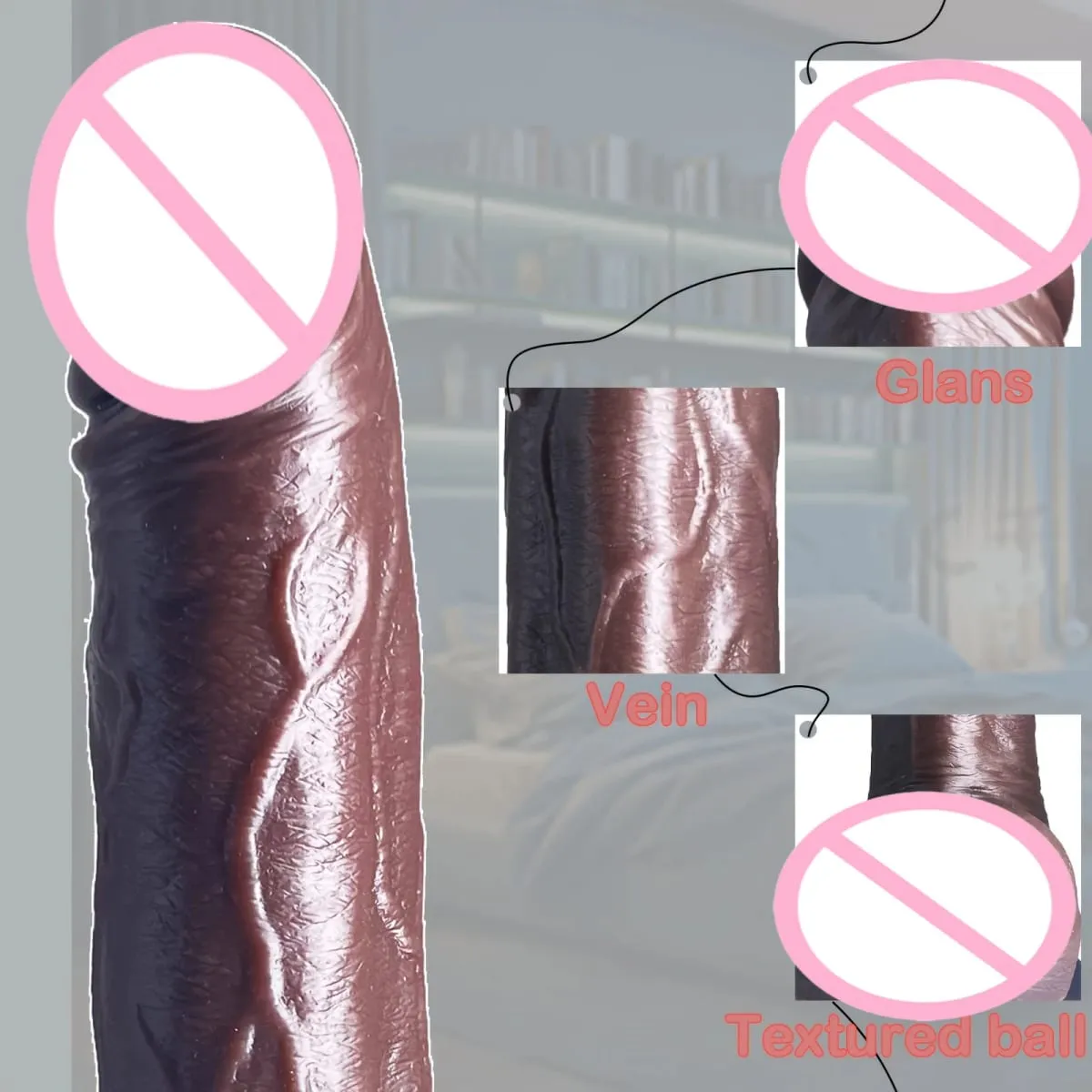 Dildo 1pc Adult Sex Toy Stimulates G-Spot Anal 22cm Thrust Dildo Vibrator 10 Vibration Mode and Suction Cup Suitable for Couples — image 2